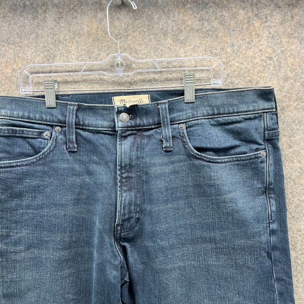 Madewell Jeans Men 38x30 Adult Blue Denim Casual Cotton Straight Fit Outdoors - Picture 8 of 11
